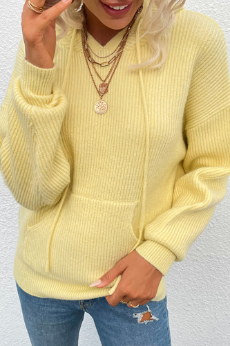 Fashion Casual Solid Patchwork Hooded Collar Tops