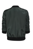 Fashion Solid Patchwork Zipper Collar Outerwear