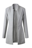 Solid Solid Color Half A Turtleneck Outerwear