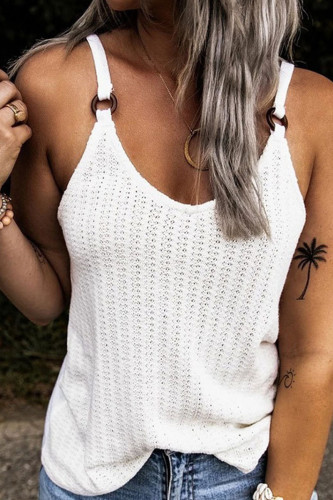 Fashion Street Solid U Neck Tops