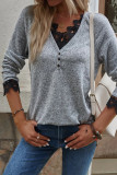 Fashion Casual Solid Pullovers V Neck Tops