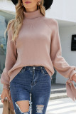 Casual Solid Frenulum O Neck Sweaters