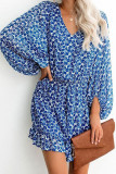 Fashion Casual Print Patchwork V Neck A Line Dresses