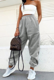 Casual Solid Patchwork Harlan Harlan Solid Color Bottoms