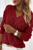 Casual Solid Solid Color V Neck Tops