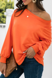 Casual Solid Patchwork O Neck Tops