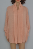 Casual Solid Patchwork Basic Outerwear Sweater