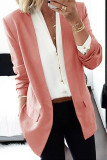 Casual Street Solid Solid Color Turndown Collar Outerwear