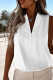 Casual Solid Patchwork V Neck Tops