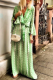 Casual Print Patchwork V Neck Waist Skirt Dresses