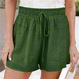 Casual Solid Patchwork Straight Mid Waist Straight Solid Color Bottoms