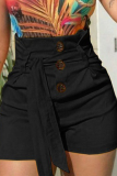 Casual Solid Bandage Skinny High Waist Pencil Solid Color Bottoms