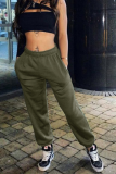 Casual Solid Patchwork Harlan Harlan Solid Color Bottoms