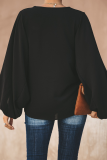 Fashion Elegant Solid Patchwork V Neck Tops