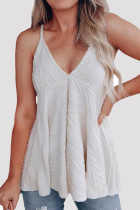 Sexy Casual Solid Backless V Neck Tops