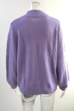 Casual Solid Hollowed Out Patchwork O Neck Tops