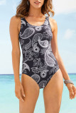 Fashion Sexy Print Backless Swimwears