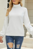 Casual Solid Frenulum O Neck Sweaters