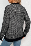 Casual Patchwork Basic O Neck Tops