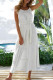 Fashion Sweet Solid Patchwork Spaghetti Strap A Line Dresses