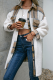 Casual Plaid Patchwork Turndown Collar Outerwear