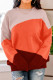 Fashion Casual Solid Patchwork O Neck Tops