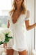 Fashion Street Solid Patchwork V Neck A Line Dresses