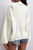 Fashion Casual Solid Patchwork V Neck Tops