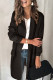 Casual Solid Patchwork Turn-back Collar Outerwear