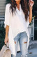 Fashion Simplicity Print Printing V Neck Tops