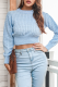 Casual Solid Hollowed Out O Neck Tops Sweater
