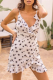 Fashion Elegant The stars Patchwork Flounce V Neck A Line Dresses