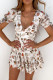 Fashion Casual Print Patchwork V Neck A Line Dresses