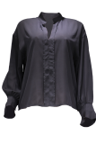 Casual Solid Patchwork Tops