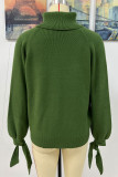 Casual Solid Frenulum O Neck Sweaters