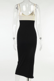 Sexy Solid Spaghetti Strap Irregular Dress Dresses