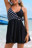 Fashion Vacation Print Patchwork Swimwears
