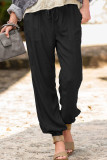 Fashion Casual Solid Patchwork Straight High Waist Pencil Bottoms