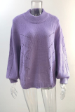 Casual Solid Hollowed Out Patchwork O Neck Tops