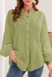 Fashion Street Solid Patchwork O Neck Tops