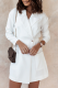 Casual Solid Patchwork Turndown Collar Shirt Dress Dresses