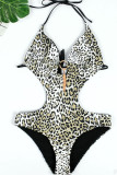 Sexy Print Backless Swimwears