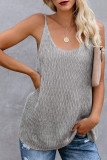 Fashion Street Striped Patchwork U Neck Tops