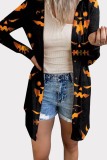 Fashion Street Print Buckle Asymmetrical Tops