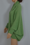 Casual Solid Patchwork Basic Outerwear Sweater