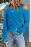 Casual Street Solid Solid Color Square Collar Tops