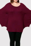 Fashion Casual Solid Basic O Neck Tops