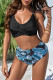 Fashion Sexy Print Patchwork Swimwears