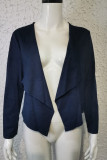 Fashion Casual Solid Patchwork Turndown Collar Outerwear
