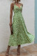 Fashion Casual Print Patchwork V Neck A Line Dresses